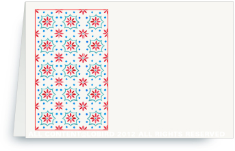 Talavera Tile - red/turquoise