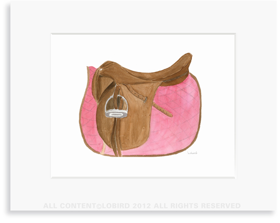 Equestrian-Rose Pink Saddle