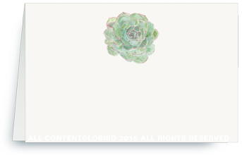 purple orchid placecard