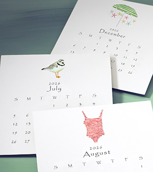 2026 Seaside Calendar Lobird 