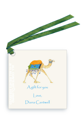 Festive Camel - Aqua Blue