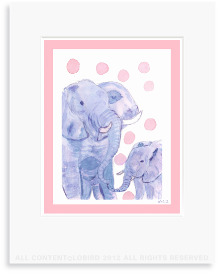 Elephant-mother/baby