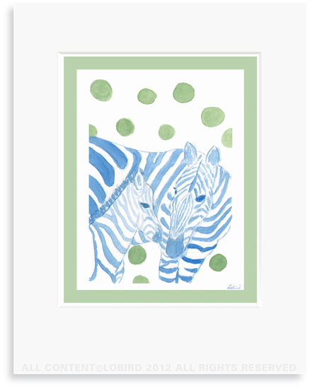 Zebra-mother/baby