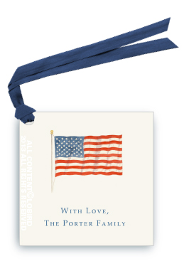 American Flag Tag