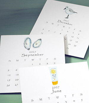 2027 Seaside Calendar Lobird 